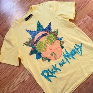 Rick and Morty Yellow Graphic Tee